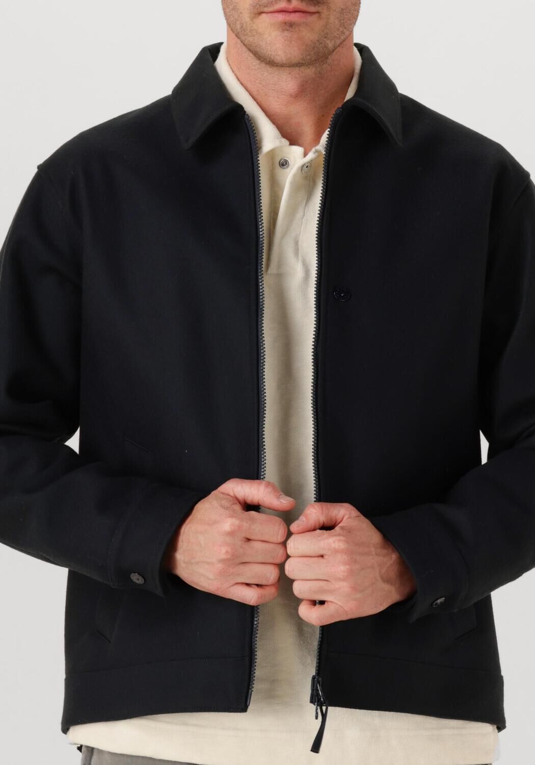 Zwarte STONE ISLAND Overshirt SHIRTS - large