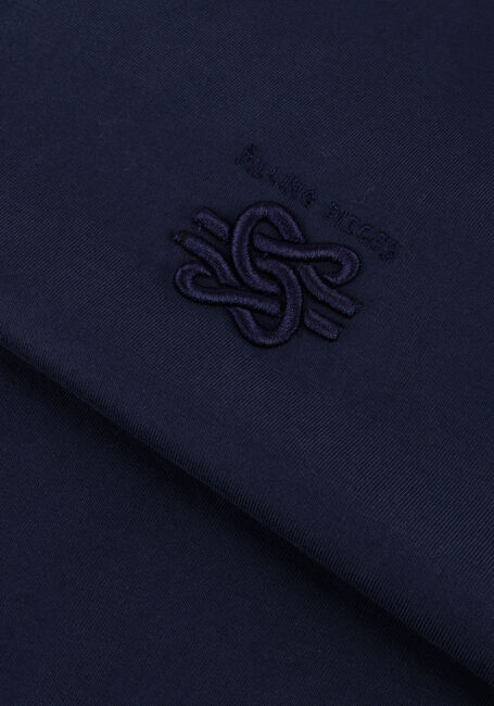 Donkerblauwe FILLING PIECES T-shirt T-SHIRT EMBROIDERED KNOT - large