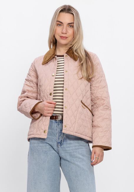 Roze BARBOUR Gewatteerde jas ICONS CROPPED LEDDESDALE QUILTED JACKET - large
