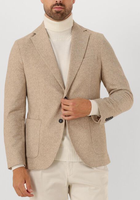 Beige CIRCOLO Colberts FLEECE BLAZER - large