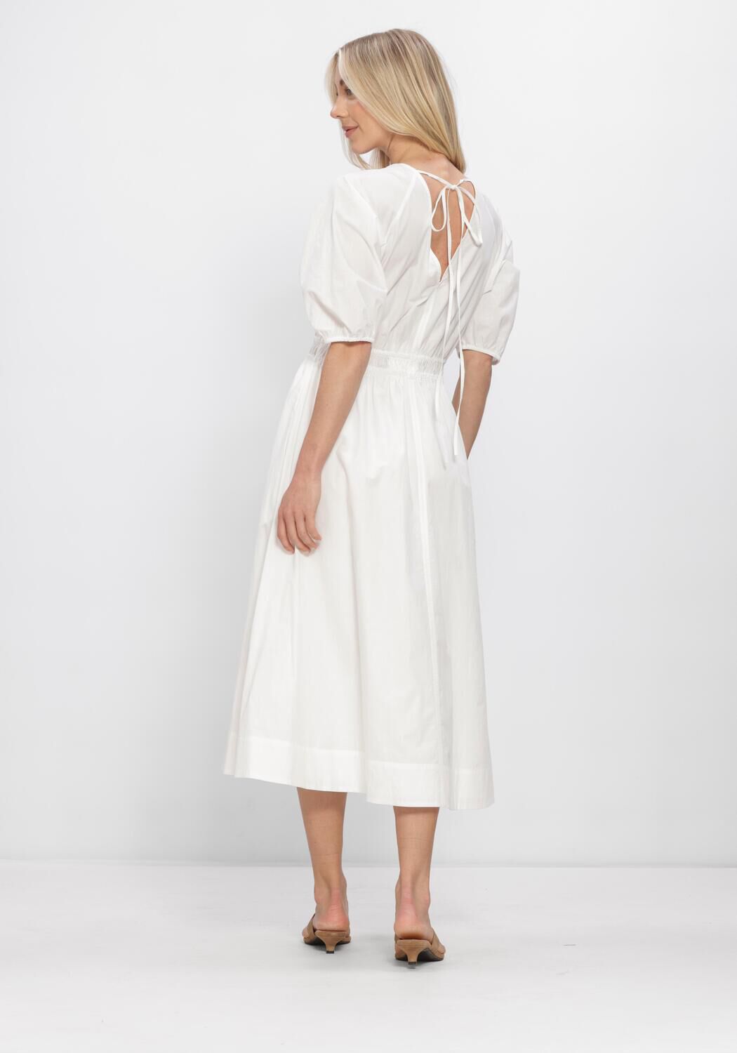 Witte CLOSED Jurken V-NECK DRESS - large