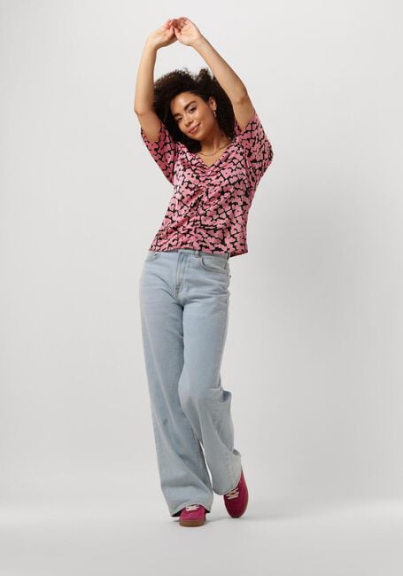 Roze CO'COUTURE Blouses FLASHY HEART DRAPE BLOUSE - large