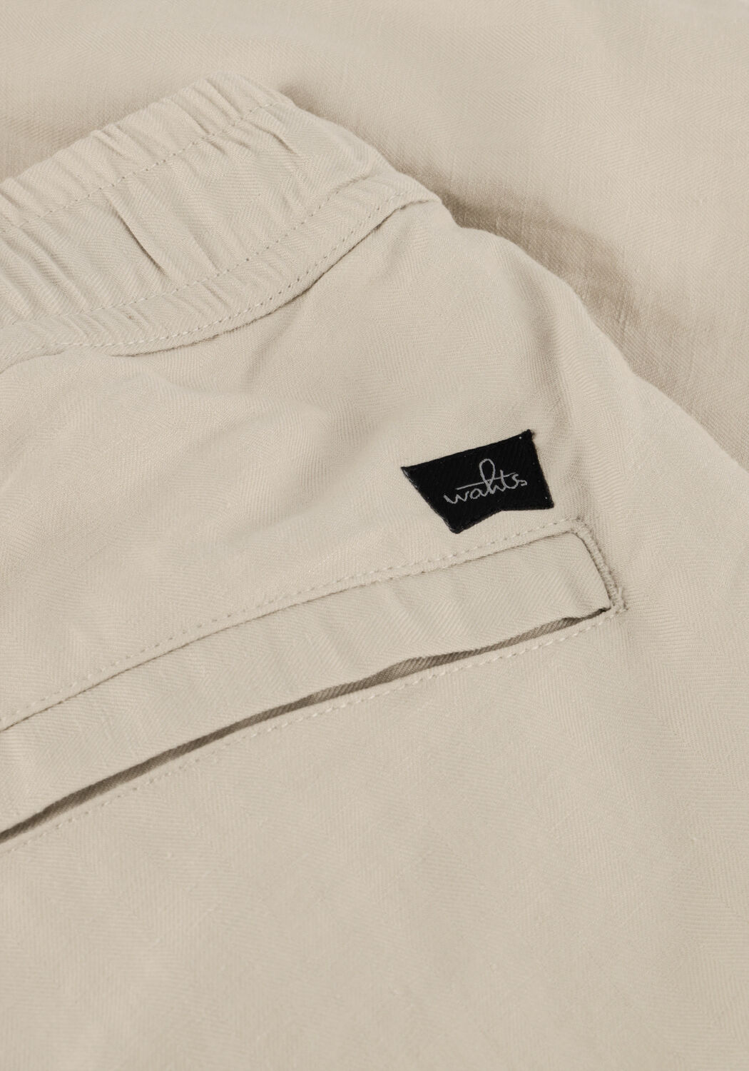 Beige WAHTS Korte broek CARL LINEN COTTON - large