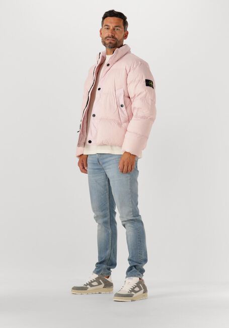 Lichtroze STONE ISLAND Gewatteerde jas BOMBER - large