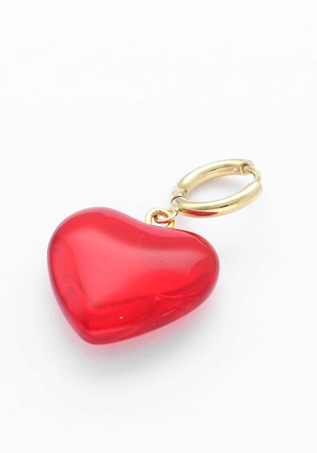 Rode BONNIE STUDIOS Bedels RED HEART PENDANT - large