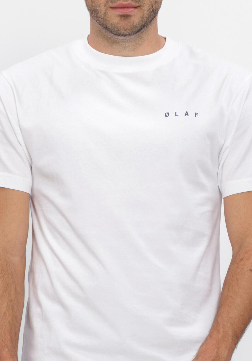 Witte OLAF HUSSEIN T-shirt DOTTED FACE TEES - large