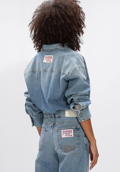 Lichtblauwe CLOSED Blouses OVERSIZE SHIRT - large