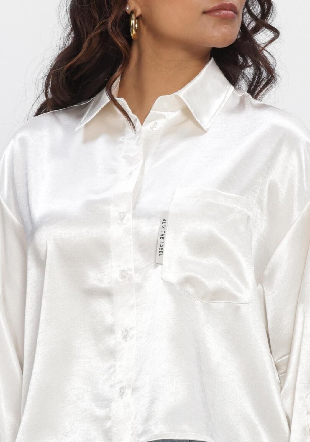 Witte ALIX THE LABEL Blouses SATIN BLOUSE - large