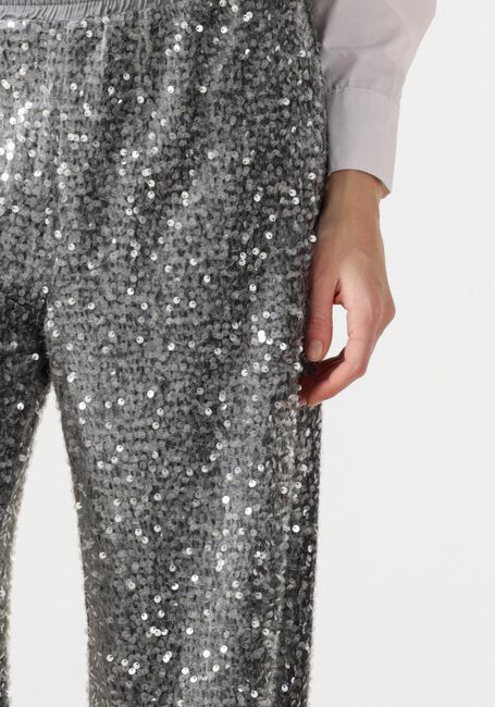 Zilveren SUMMUM Broeken PANTS SEQUINS VELOUR - large
