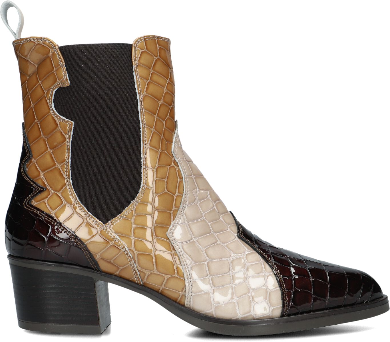 DL Sport Enkelboots Dames 6425, Maat: 37, Materiaal: Leer, Kleur: Bruin