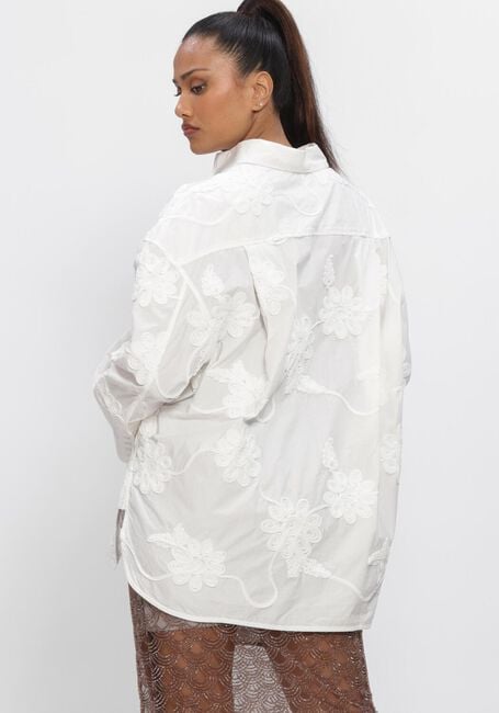 Witte ROTATE Blouses FLOWER OVERSIZED SHIRT - large