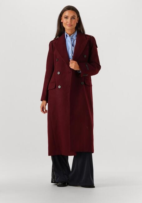 Bordeaux HAUTE L'AMITI&Eacute; Mantel LIDA TAILOR WOOL COAT - large