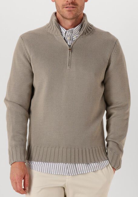 Grijze FILIPPO DE LAURENTIIS Trui MEZZA ZIP ML - large