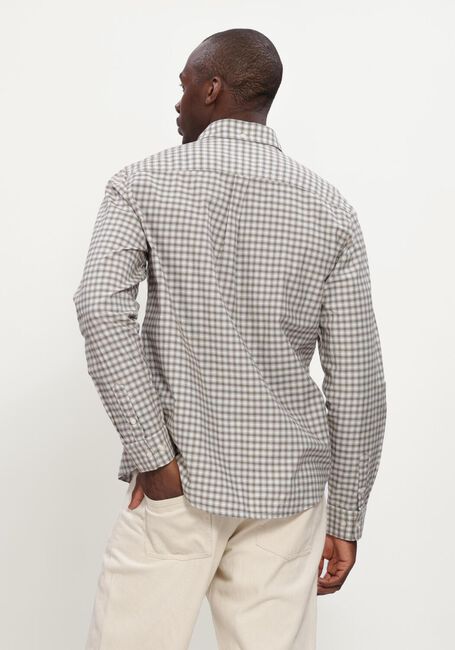 Bruine LES DEUX Casual overhemd TWO TONE MINI CHECK SHIRT - large