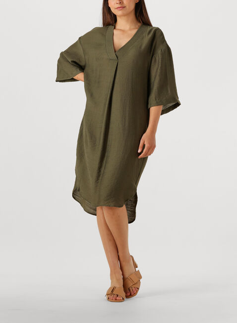 Olijf CO'COUTURE Midi jurk CARYNCC PLEAT TUNIC DRESS - large