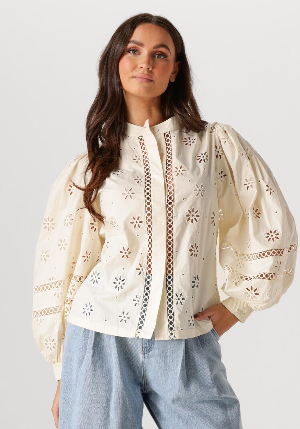 Ibana Blouse Dames Tomasa, Maat: 36, Kleur: Ecru afbeelding 1