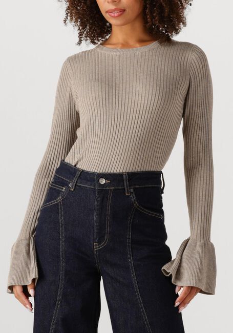 Beige CO'COUTURE Top BALIN WIDE CUFF KNIT - large