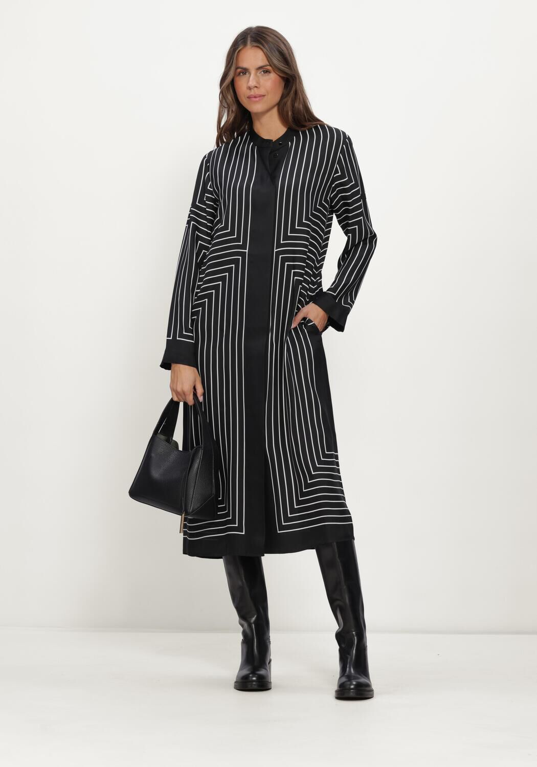 Zwarte MARC CAIN COLLECTION Maxi jurk JURK - large