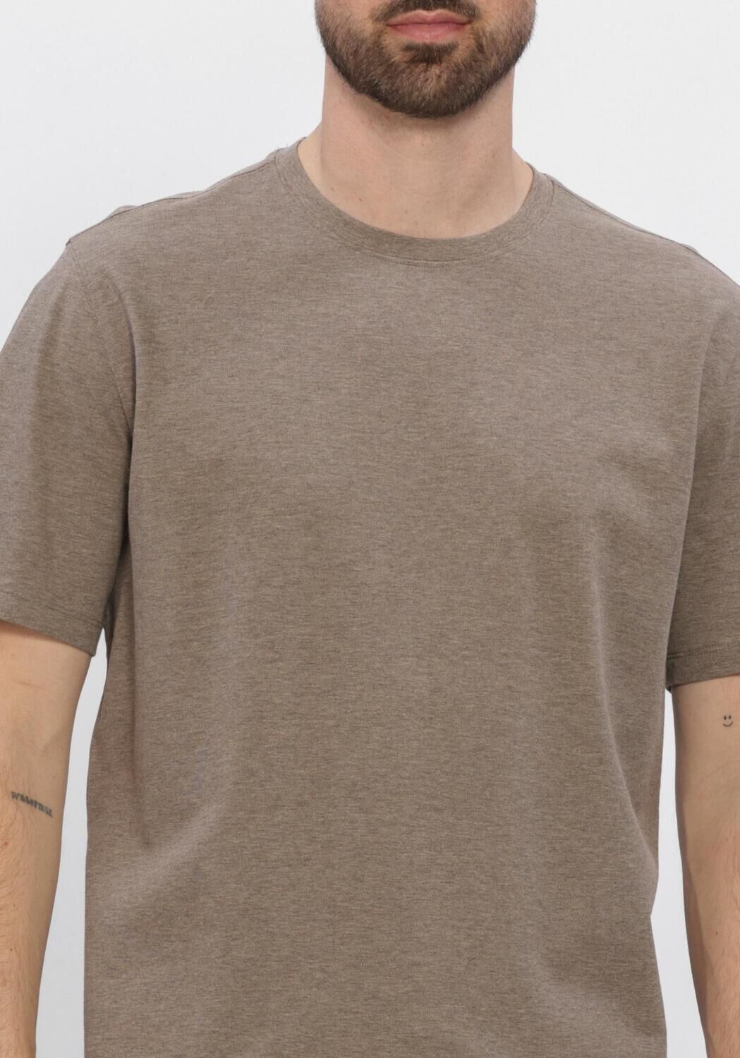 Bruine PROFUOMO T-shirt T-SHIRT CREW NECK MERCERIZED STRETCH PIQUE - large