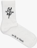 Witte OLAF HUSSEIN Sokken MONOGRAM SOCKS Witte OLAF HUSSEIN Sokken MONOGRAM SOCKS - medium