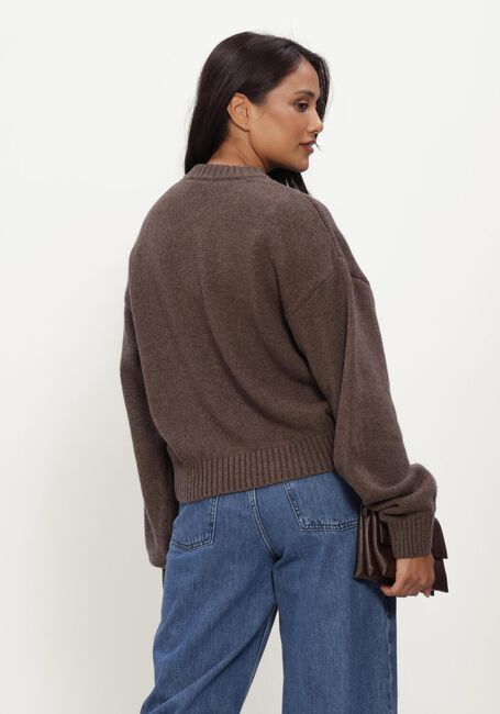 Bruine ROTATE Trui CREWNECK SWEATER - large