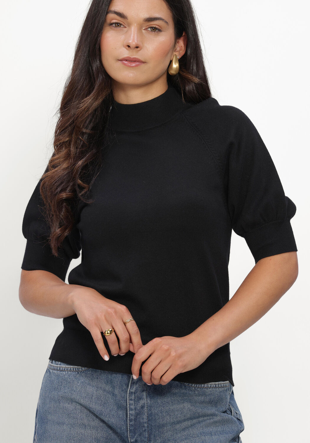 Zwarte BRUUNS BAZAAR Truien/vesten ANEMONEBBHALIAS KNIT - large
