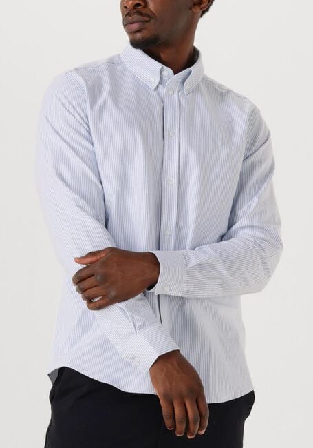 Lichtblauwe LES DEUX Casual overhemd KONRAD OXFORD SHIRT MEN - large
