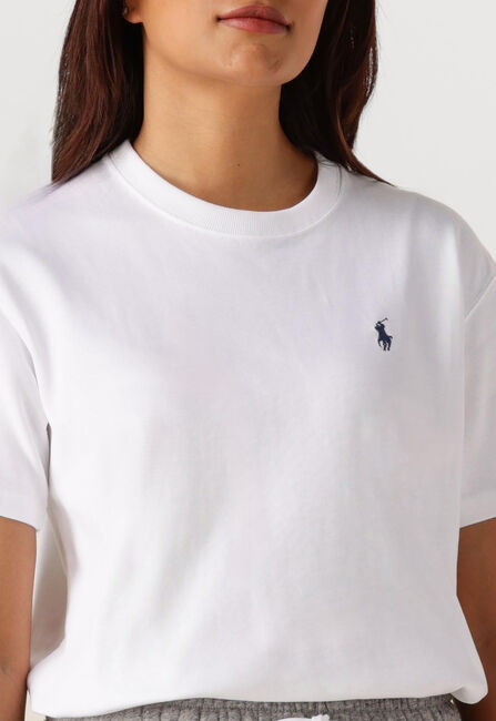 Witte RALPH LAUREN T-shirt HW SS TEE-SHORT SLEEVE-T-SHIRT - large