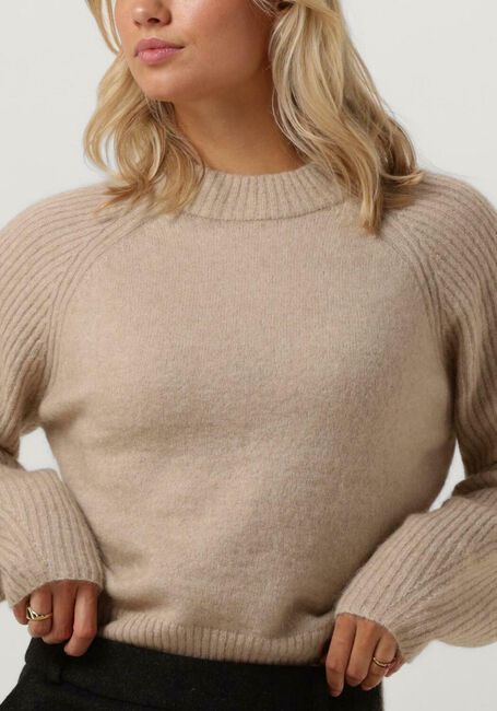 Beige SECOND FEMALE Trui BROOKLINE KNIT NEW O-NECK - large