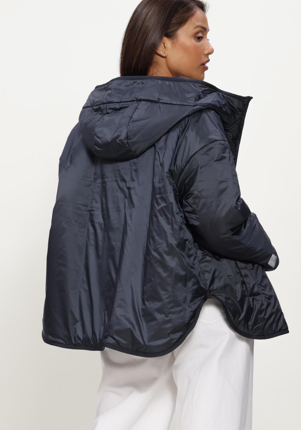 Donkerblauwe MAX MARA Gewatteerde jas MTCCLEO - large