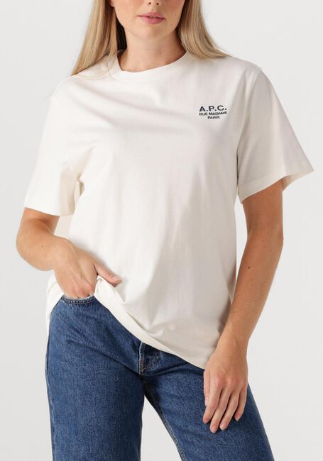 Witte APC T-shirt T-SHIRT STANDARD RUE MADAME GOTS - large