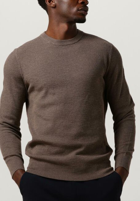 Bruine PROFUOMO Trui PULLOVER CREW NECK - large