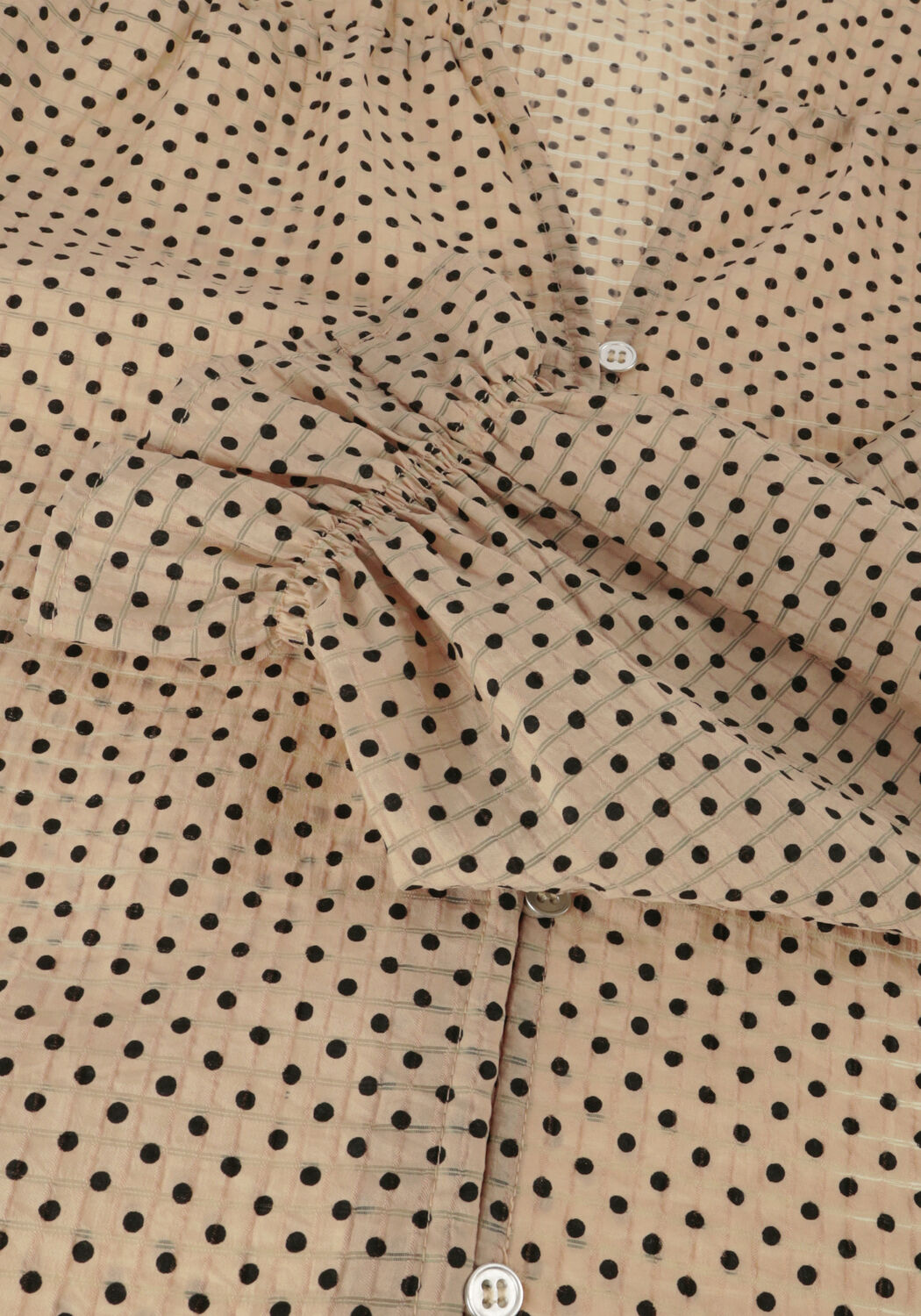 Beige CO'COUTURE Blouses CHESS DOTT SHIRT - large