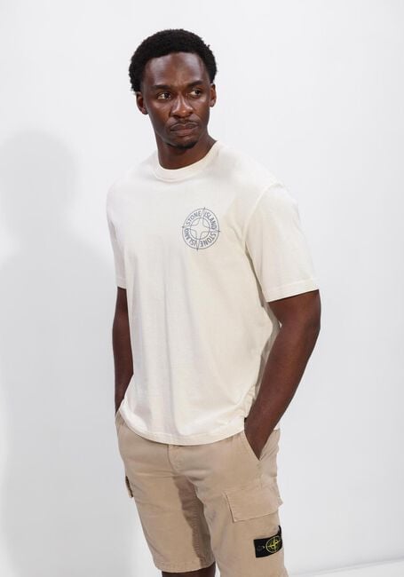 Ecru STONE ISLAND T-shirt SS T-SHIRT S0284 - large