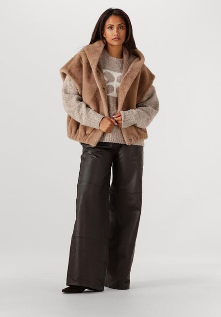 Bruine STUDIO AR Faux fur jas OLENA - large