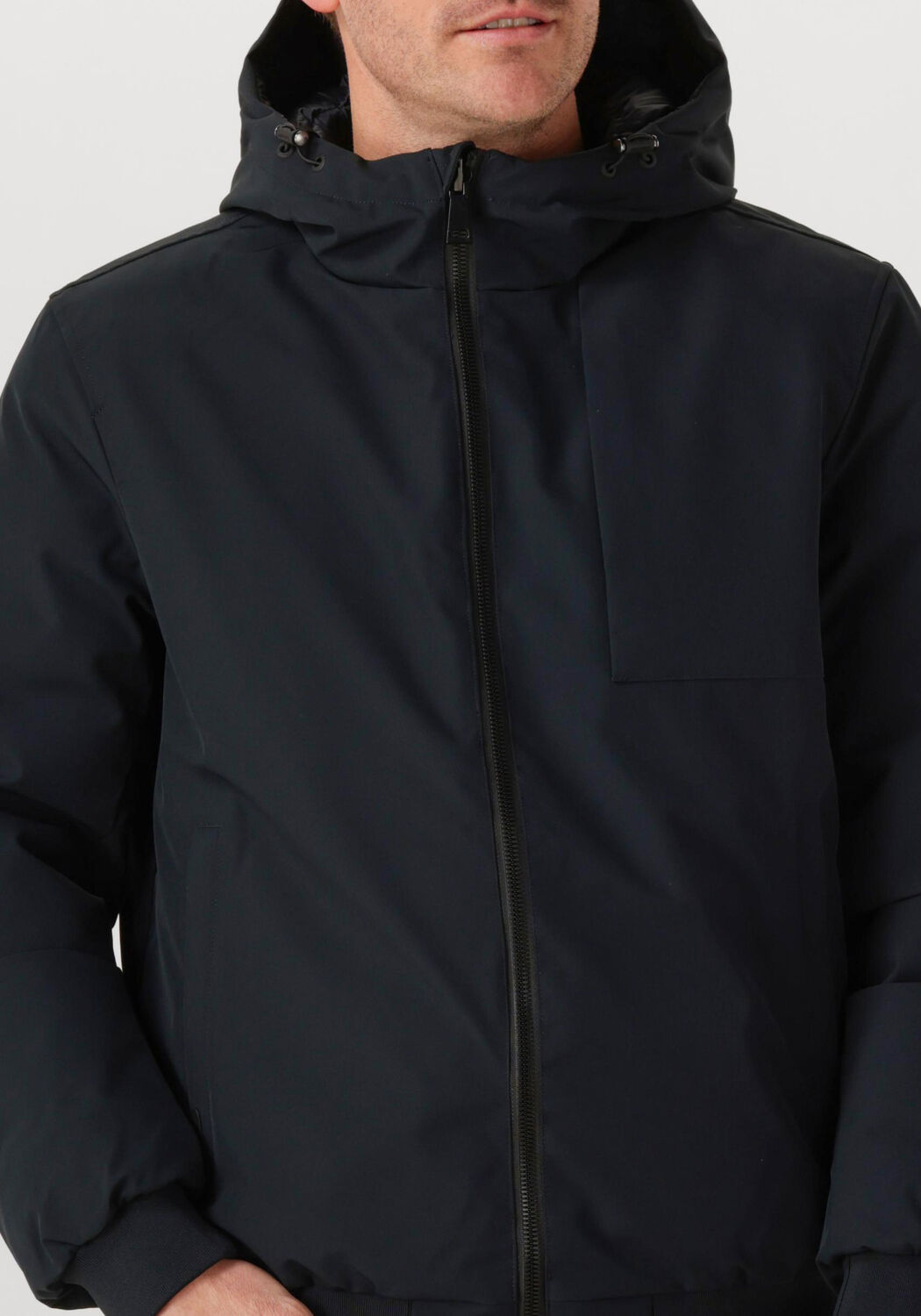 Donkerblauwe AIRFORCE Jack HOODED REVERSIBLE JACKET - large