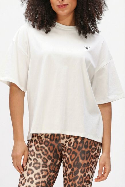Witte ALIX THE LABEL T-shirt LADIES KNITTED BULL T-SHIRT - large