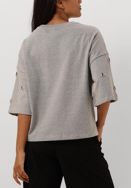 Witte SUMMUM T-shirt BOXY SWEATSHIRT EMBELLISHED SWEAT - large