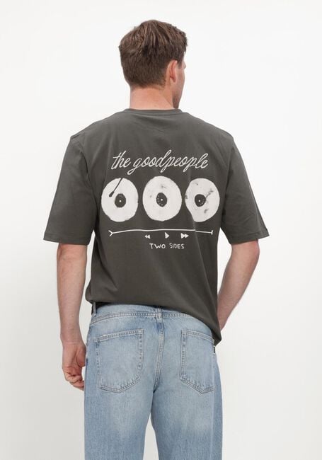Donkergroene THE GOODPEOPLE T-shirt TUUR - large