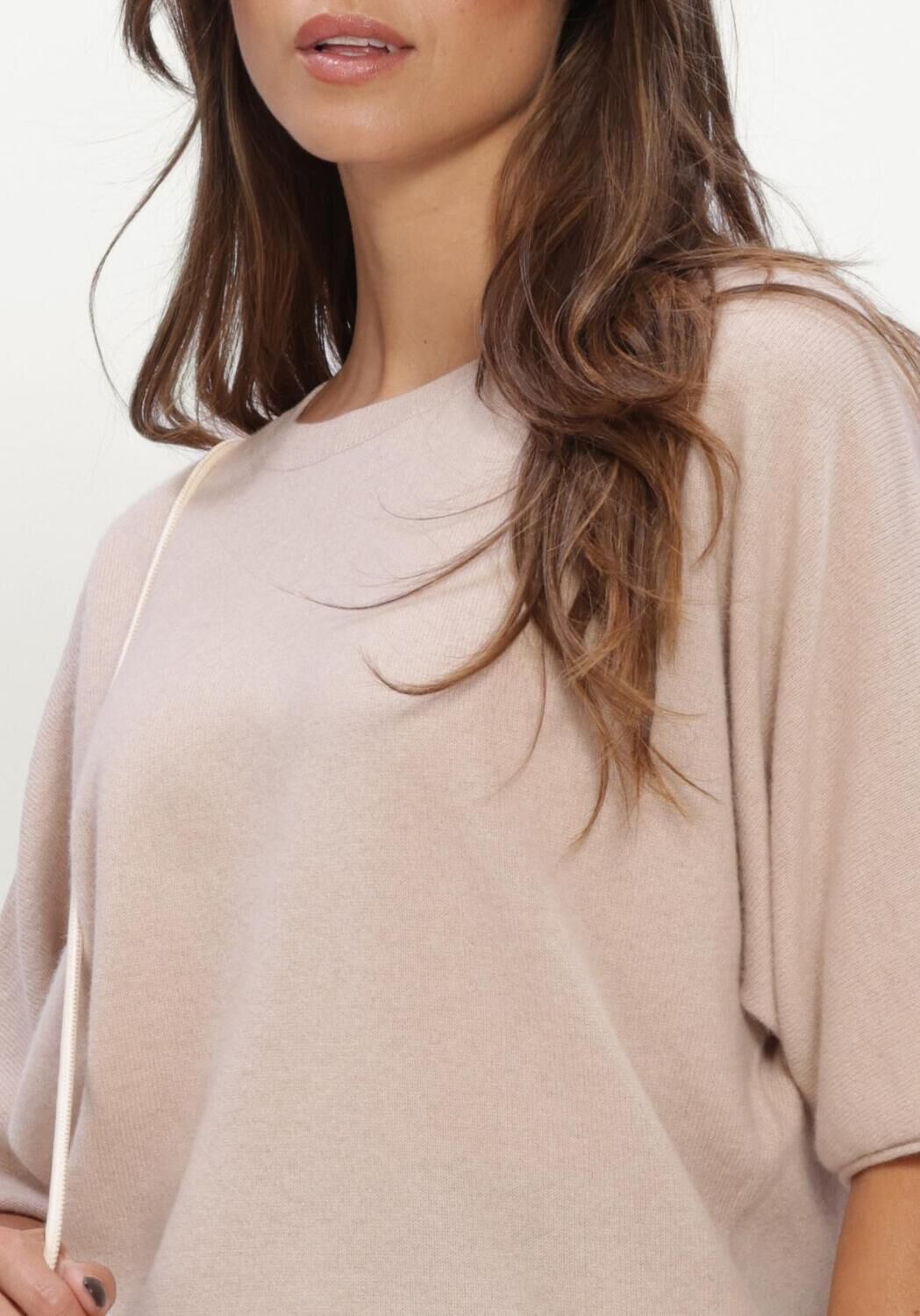 Beige LUISA CERANO Top PULLOVER AUS KASCHMIR-MIX - large