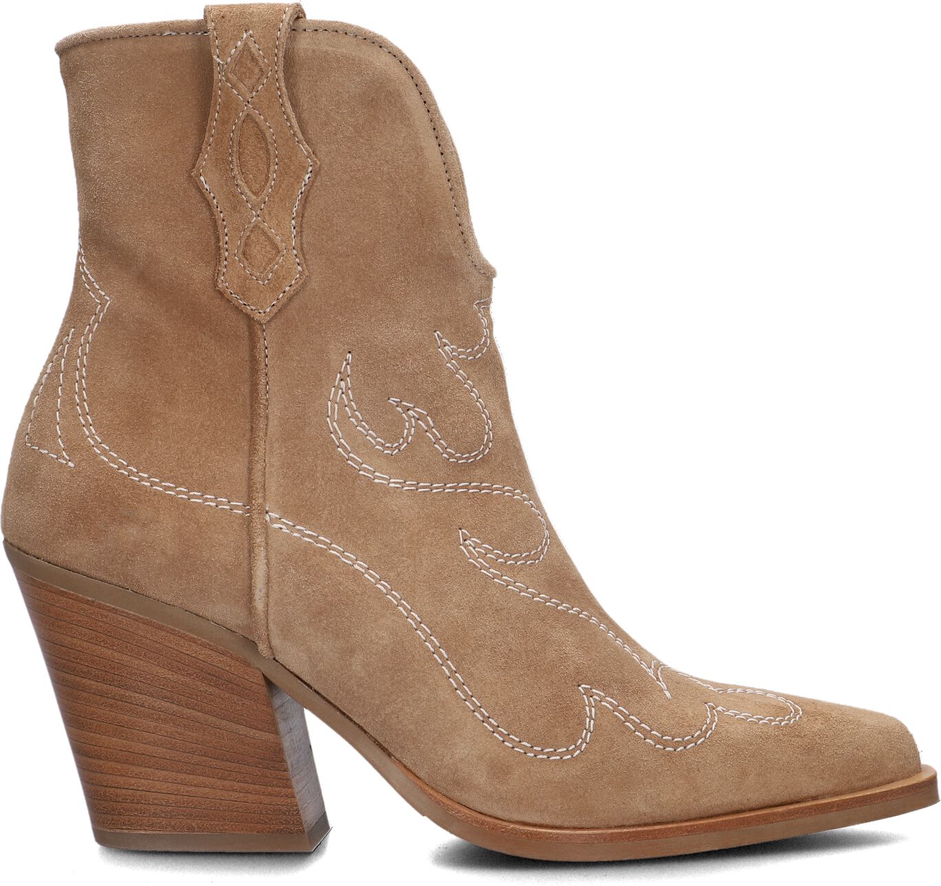 VIA VAI Cowboylaarzen Dames Gioia Montana, Maat: 42, Materiaal: Suède, Kleur: Bruin