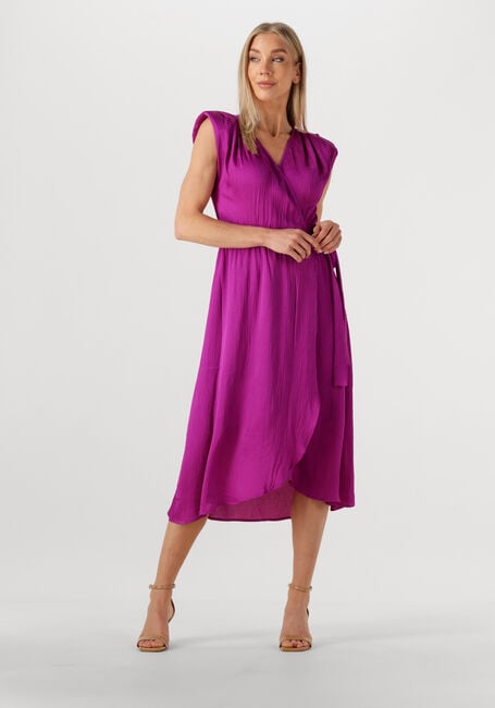 Paarse SUNCOO Midi jurk CESARIA - large