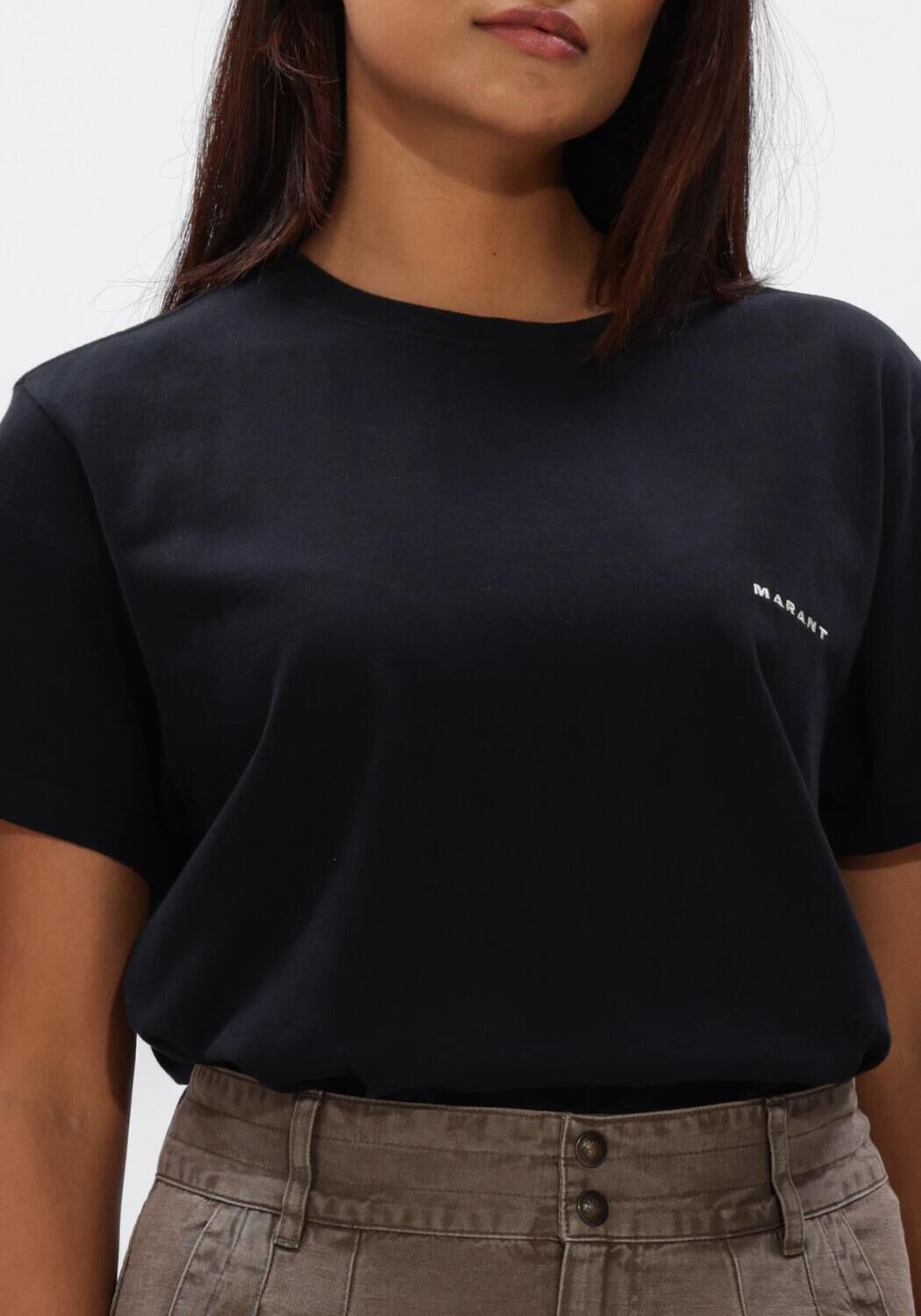 Zwarte ISABEL MARANT T-shirt ZAFFERH TEE SHIRT - large