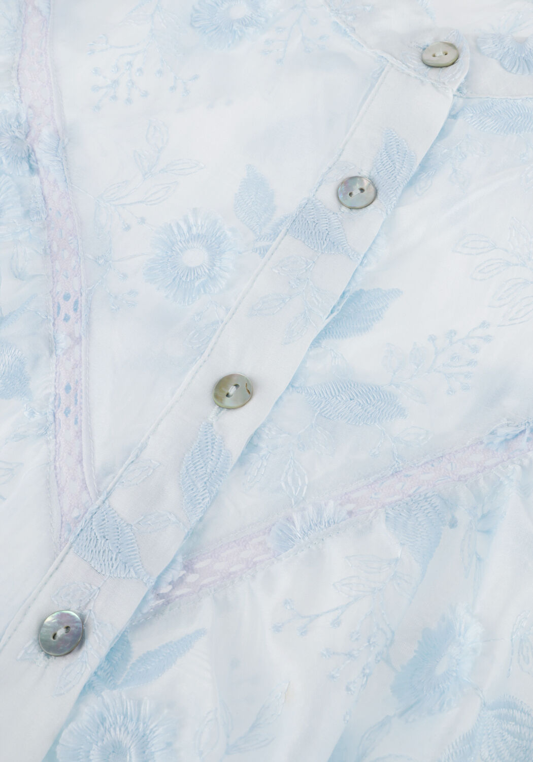 Lichtblauwe AIMEE THE LABEL Blouses CANNA BLOUSE - large