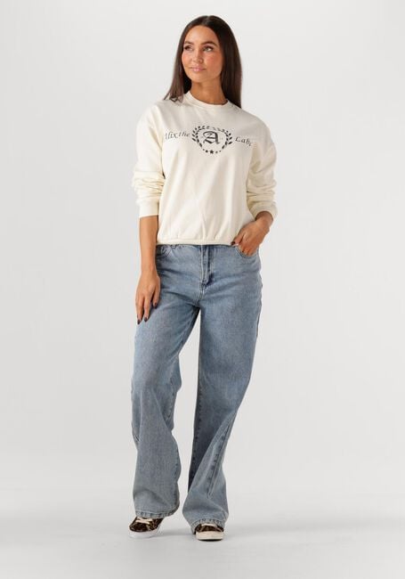 Creme ALIX THE LABEL Sweater LADIES KNITTED COLLAGE SWEATER - large