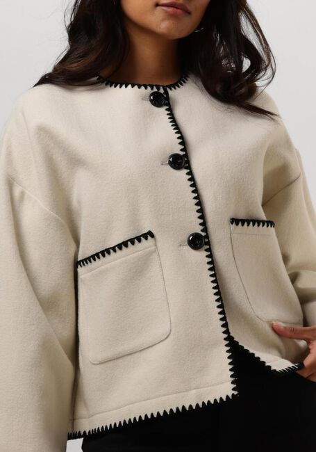 Ecru RUBY TUESDAY Jack ISAC JACKET WITH HAND EMBROIDERY - large