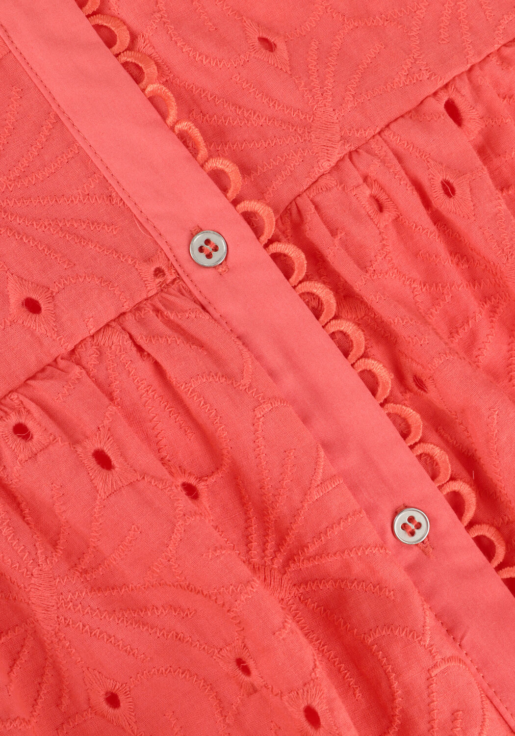 Oranje CO'COUTURE Mini jurk POLA ANGLAISE SS DRESS - large