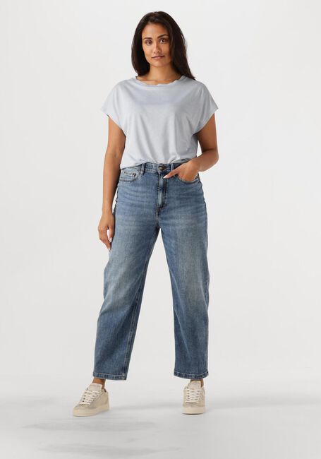 Lichtblauwe DRYKORN T-shirt VANOPE - large