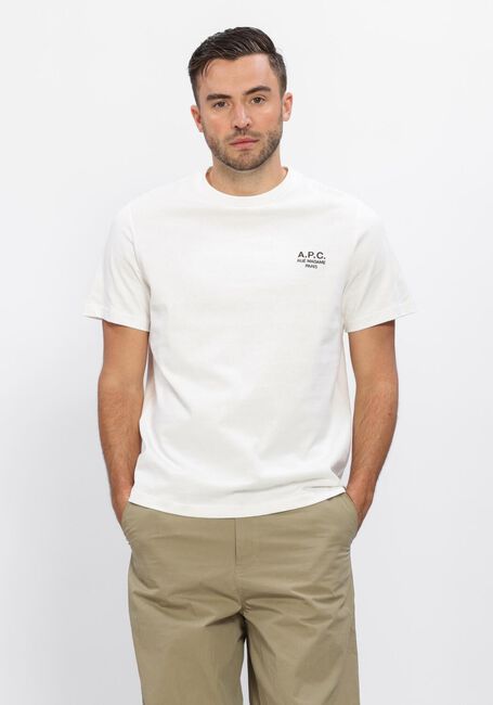 Witte APC T-shirt T-SHIRT STANDARD RUE MADAME - large