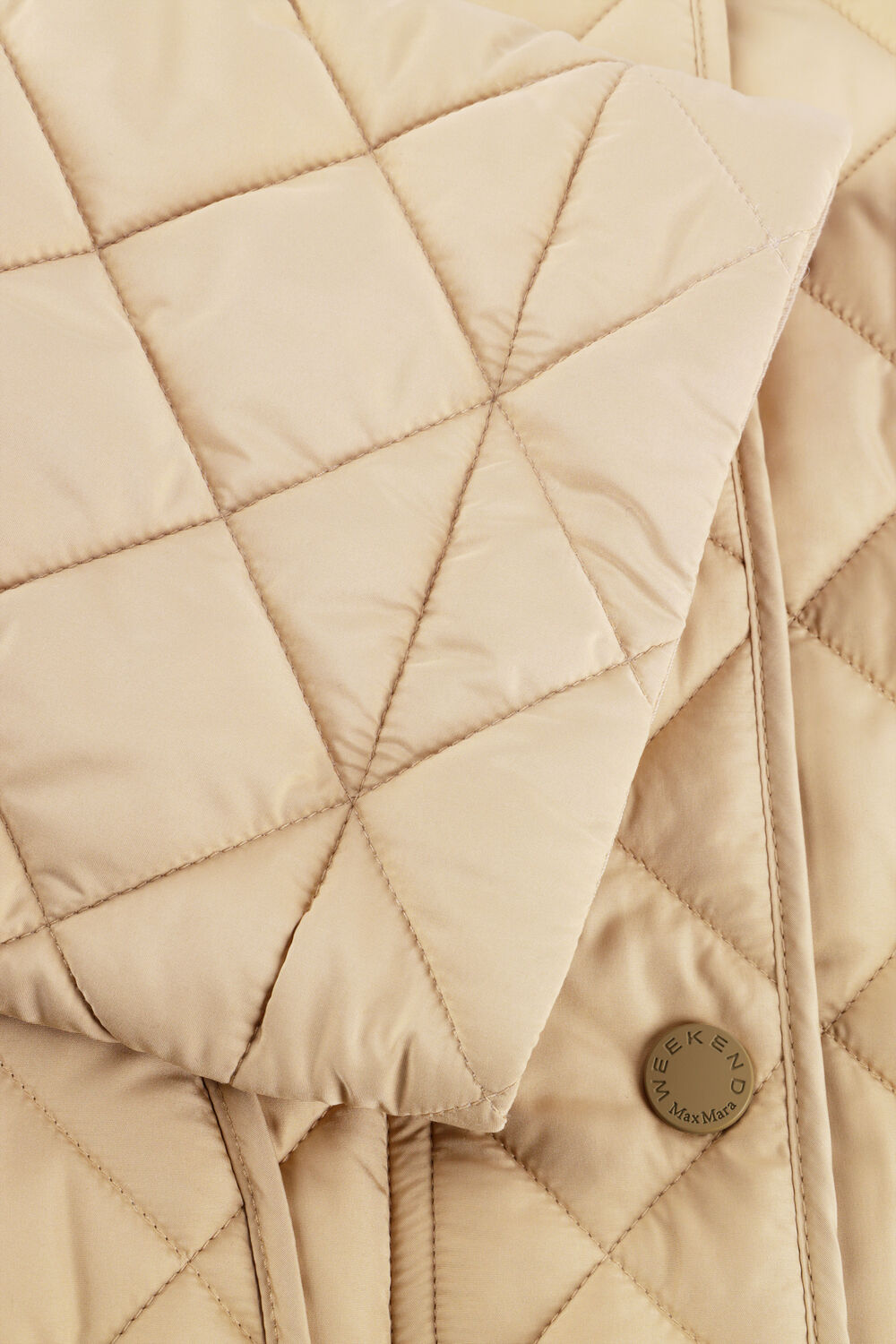 Beige MAX MARA Gewatteerde jas KAKI - large